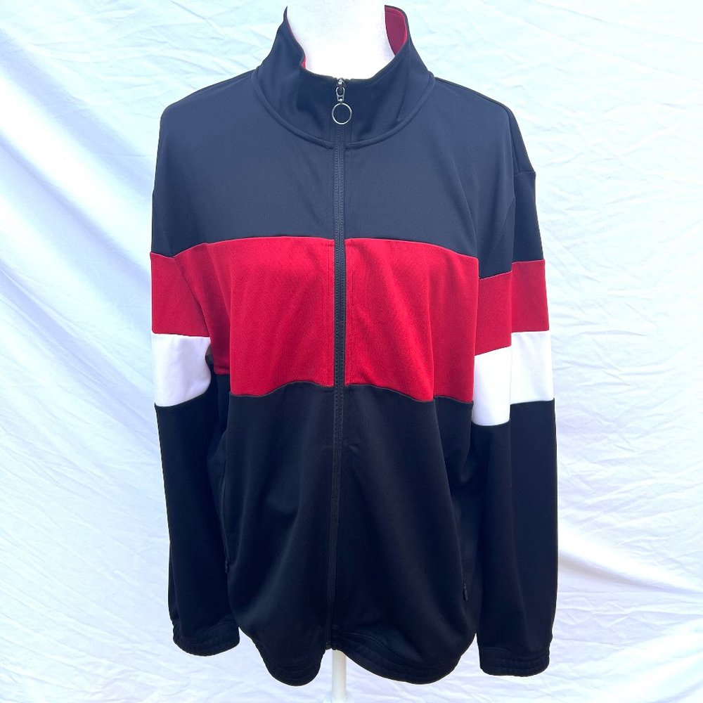 Black, Red, and White Sweater